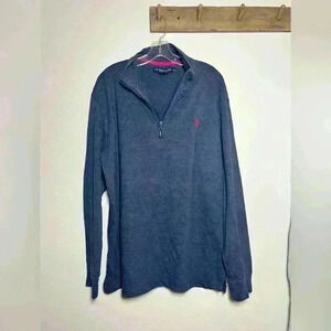 US polo assn. XXL men’s pullover 1/4 zip long sleeve Tshirt